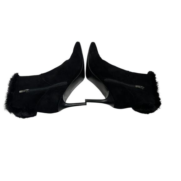**Nine West Women's Fhani Stiletto Heel Ankle Boots Black Size 9.5 Suede Dressy - Picture 8 of 10